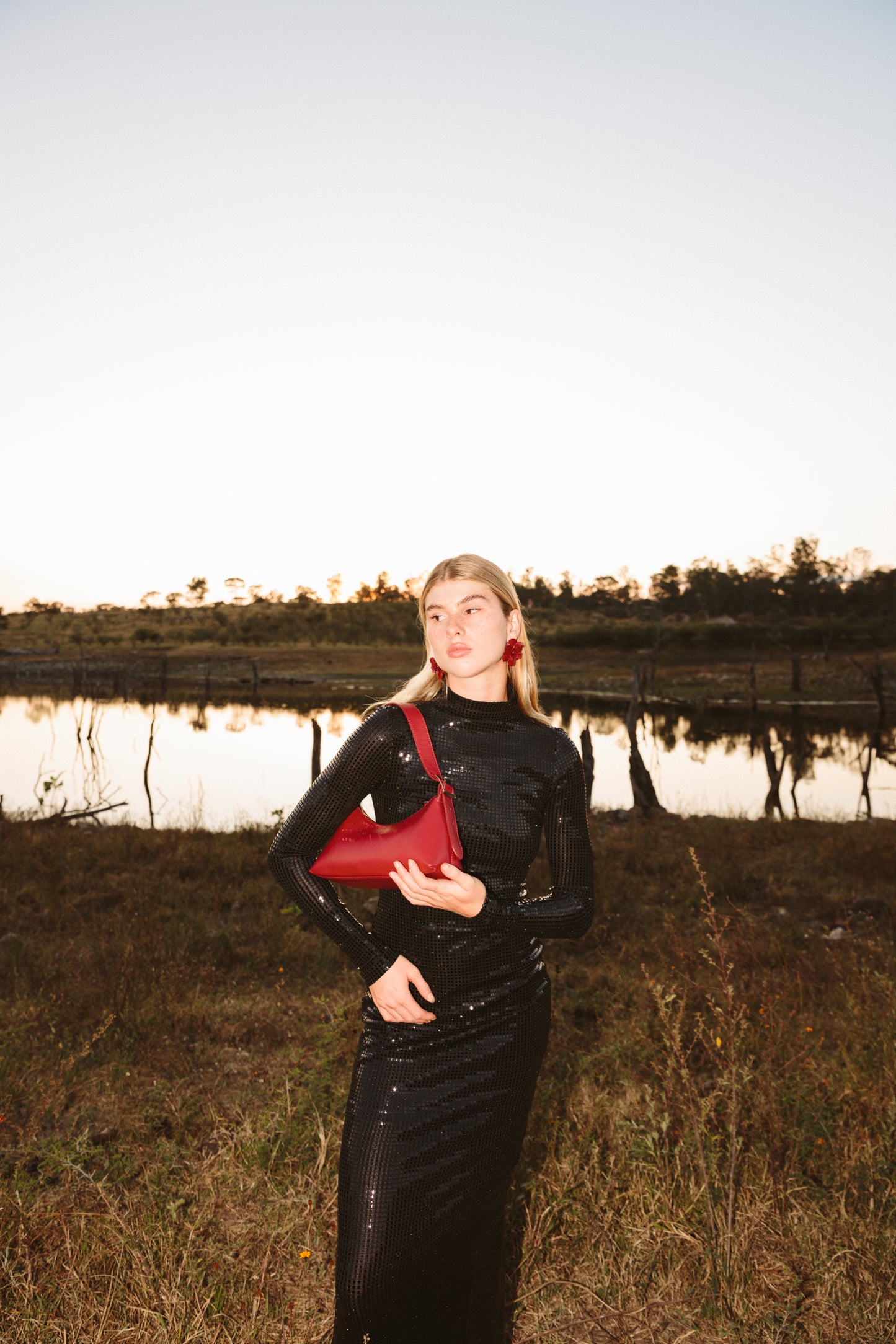 The Juliet Bag in Red Cherry