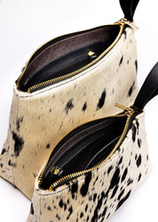 The Duo in Black Cow Print
