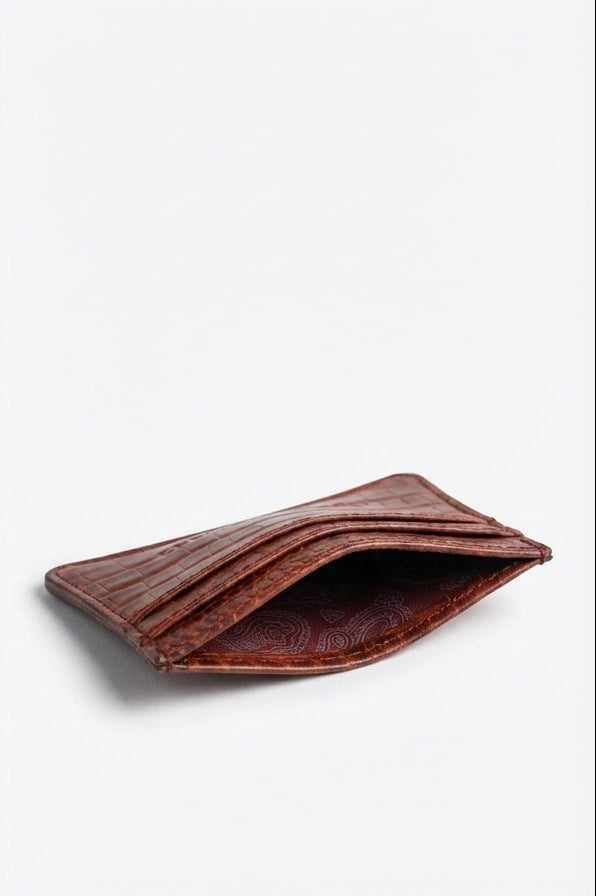 Card Holder in Mahogany