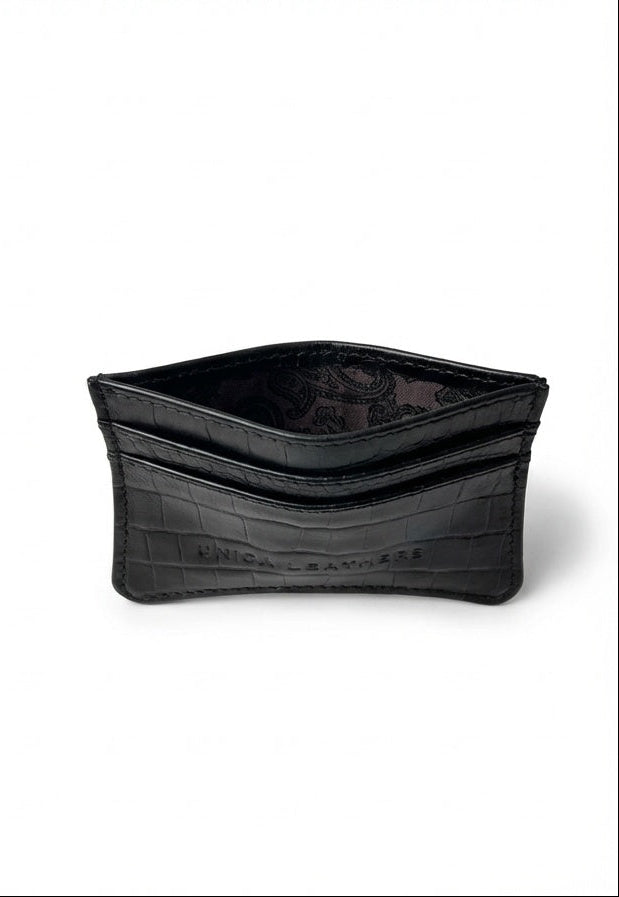 Tarjetero Serpiente Rojo Intenso